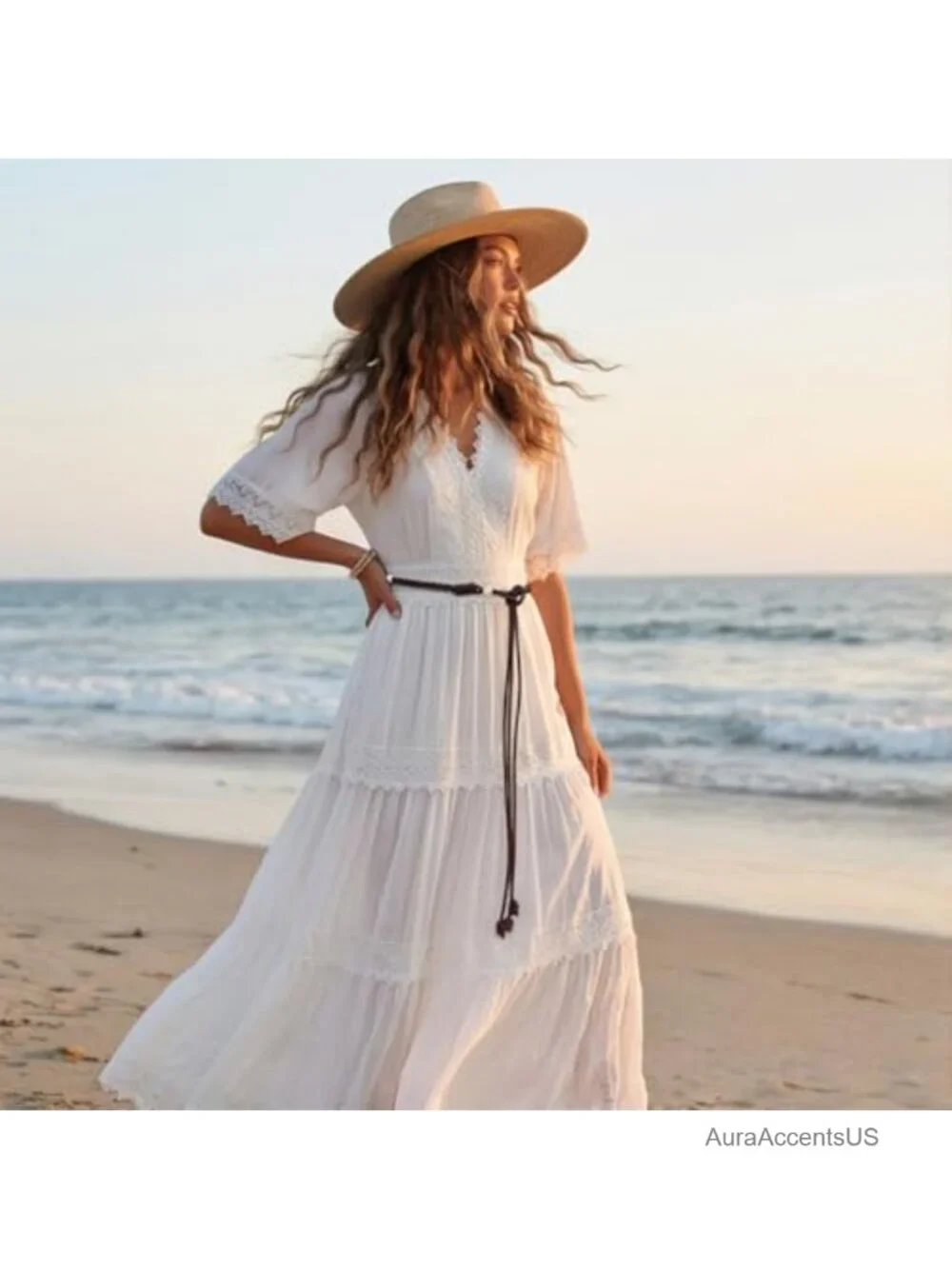 PU Leather Knotted Waist Belt for Dresses Women's Skinny Belt